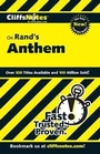 Cover: CliffsNotes on Rand's Anthem - Cliffs Notes Inc.,U.S.