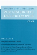 Cover: Interpretation der Antike - Georg Olms Verlag