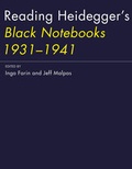 Cover: Reading Heidegger's Black Notebooks 1931-1941 - MIT Press