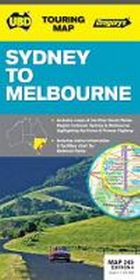 Abbildung von: Sydney to Melbourne Map 245 4th ed - UBD Gregory's