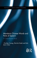 Cover: Mandarin Chinese Words and Parts of Speech - Routledge