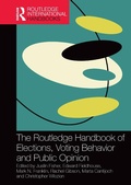 Cover: The Routledge Handbook of Elections, Voting Behavior and Public Opinion - Routledge