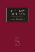 Bild: Tort Law Defences - Hart Publishing