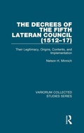Cover: The Decrees of the Fifth Lateran Council (1512-17) - Routledge