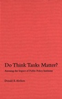 Cover: Do Think Tanks Matter?, First Edition - De Gruyter