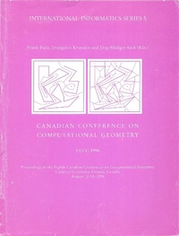Enlarge image Cover: Canadian Conference on Computational Geometry - De Gruyter