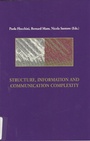 Cover: Structure, Information and Communication Complexity, IIS 1 - McGill-Queen's University Press