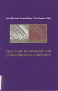 Cover: Structure, Information and Communication Complexity, IIS 1 - McGill-Queen's University Press