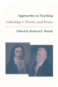 Cover: Approaches to Teaching Coleridge's Poetry and Prose - Modern Language Association of America