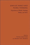 Cover: Jean-Luc Nancy and Plural Thinking - De Gruyter