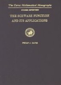 Cover: The Schwarz Function and Its Applications - Mathematical Association of America