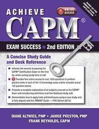 Abbildung von: Achieve CAPM Exam Success, 2nd Edition - J. Ross Publishing