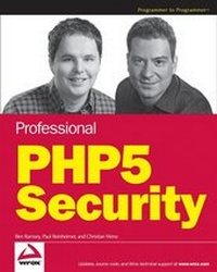 Enlarge image Cover: Professional PHP5 Security - Hungry Minds Inc,U.S.
