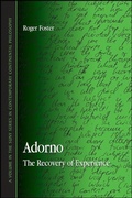 Cover: Adorno - De Gruyter