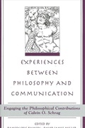 Cover: Experiences between Philosophy and Communication - De Gruyter