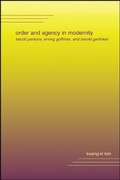 Cover: Order and Agency in Modernity - De Gruyter