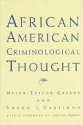 Cover: African American Criminological Thought - State University of New York Press