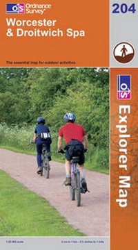 Abbildung von: Worcester and Droitwich Spa - Ordnance Survey