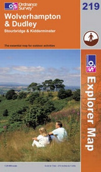 Abbildung von: Wolverhampton and Dudley, Stourbridge and Kidderminster - Ordnance Survey