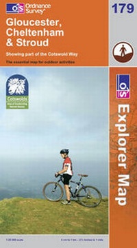 Abbildung von: Gloucester, Cheltenham and Stroud - Ordnance Survey