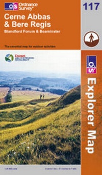Abbildung von: Cerne Abbas and Bere Regis, Blandford Forum and Beaminster - Ordnance Survey