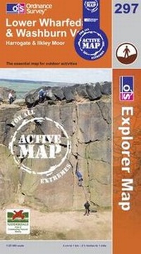 Abbildung von: Lower Wharfedale and Washburn Valley - Ordnance Survey