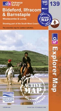 Abbildung von: Bideford, Ilfracombe and Barnstable - Ordnance Survey
