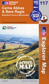 Abbildung von: Cerne Abbas and Bere Regis, Blandford Forum and Beaminster - Ordnance Survey