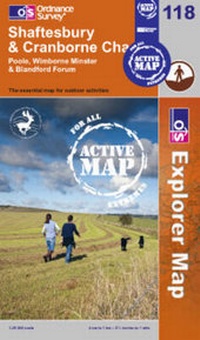 Abbildung von: Shaftesbury, Cranbourne Chase, Poole, Wimbourne Minister and Blandford Forum - Ordnance Survey