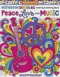 Cover: Notebook Doodles Peace, Love, and Music - Design Originals