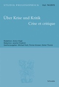 Cover: &Uuml;ber Krise und Kritik - Crise et critique - Schwabe Verlagsgruppe AG Schwabe Verlag