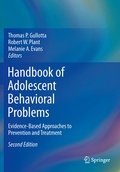 Cover: Handbook of Adolescent Behavioral Problems - Springer