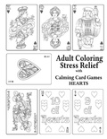 Cover: Adult Coloring Stress Relief with Calming Card Games - Quillpen Pty Ltd T/A Leaves of Gold Press
