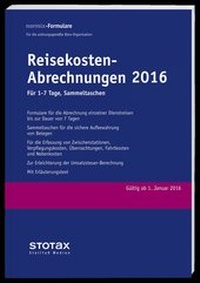 Abbildung von: Reisekosten-Abrechnungen 2016, für 1-7 Tage, Sammeltaschen - Stollfuß