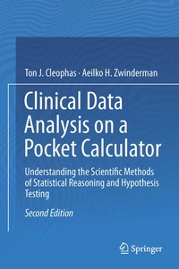 Enlarge image Cover: Clinical Data Analysis on a Pocket Calculator - Springer