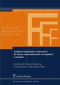 Cover: An&aacute;lisis ling&uuml;&iacute;stico contrastivo de textos especializados en espa&ntilde;ol y alem&aacute;n - Frank & Timme
