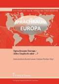 Cover: Sprachraum Europa - Alles Englisch oder ...? - Frank & Timme