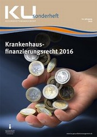 Abbildung von: Krankenhausfinanzierungsrecht 2016 - mgo fachverlage GmbH & Co. KG