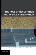 Cover: The Rule of Recognition and the U.S. Constitution - OUP eBook