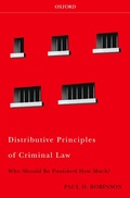Cover: Distributive Principles of Criminal Law - OUP eBook