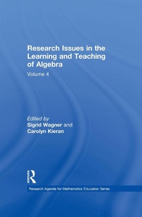 Enlarge image Cover: Research Issues in the Learning and Teaching of Algebra - Routledge