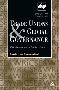 Enlarge image Cover: Trade Unions and Global Governance - Routledge