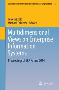 Enlarge image Cover: Multidimensional Views on Enterprise Information Systems - Springer