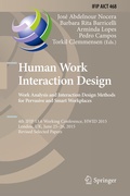 Cover: Human Work Interaction Design: Analysis and Interaction Design Methods for Pervasive and Smart Workplaces - Springer