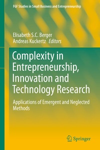 Enlarge image Cover: Complexity in Entrepreneurship, Innovation and Technology Research - Springer
