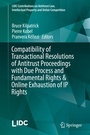 Cover: Compatibility of Transactional Resolutions of Antitrust Proceedings with Due Process and Fundamental Rights & Online Exhaustion of IP Rights - Springer