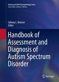 Abbildung von: Handbook of Assessment and Diagnosis of Autism Spectrum Disorder - Springer