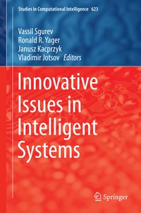 Enlarge image Cover: Innovative Issues in Intelligent Systems - Springer