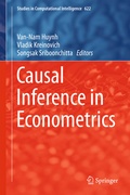 Cover: Causal Inference in Econometrics - Springer