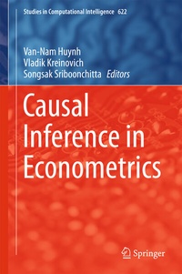 Enlarge image Cover: Causal Inference in Econometrics - Springer